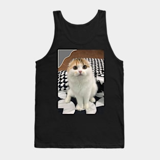 The little cute cats fold Tank Top